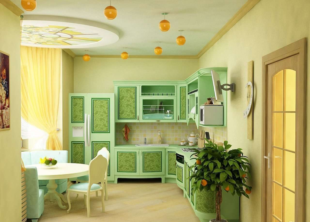 תמונה ירוקה למטבח