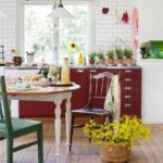 example of a beautiful decor of red kitchen photo