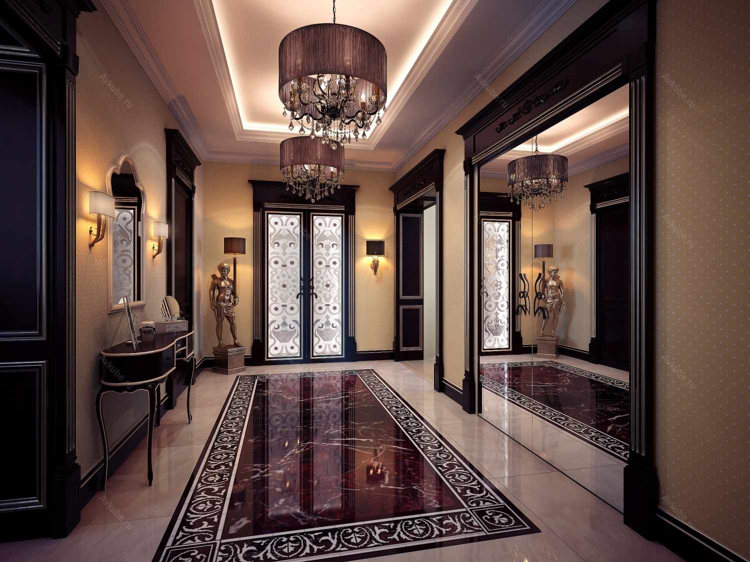 özel bir evde parlak stil koridor seçeneği