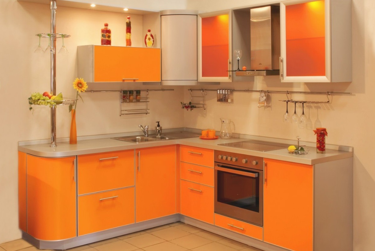 an example of a beautiful style of corner kitchen