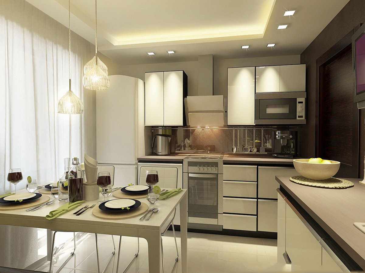 variant of the unusual style of the kitchen