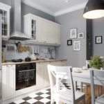 idea of ​​a bright interior corner kitchen picture