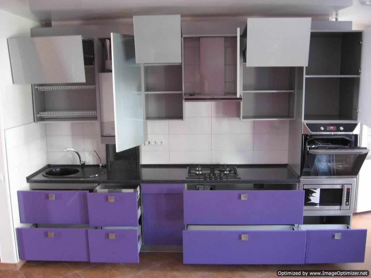 The idea of ​​a bright style kitchen with a gas boiler