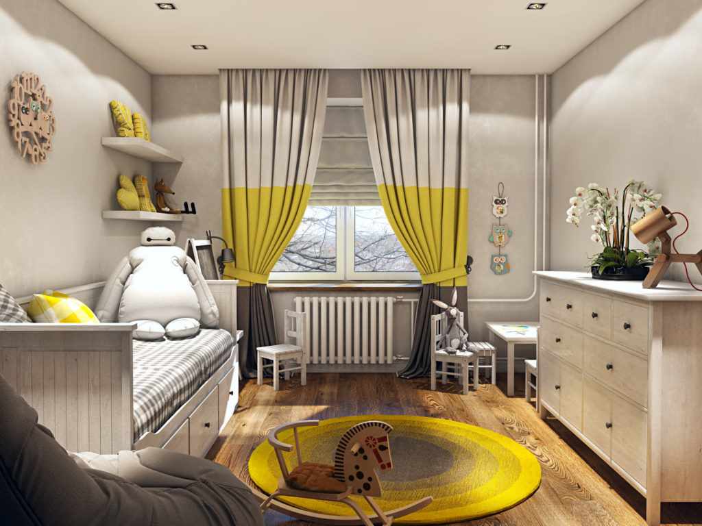 הרעיון של סגנון יוצא דופן של חדר שינה בחרושצ'וב
