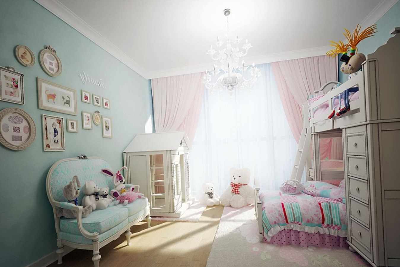 فكرة تصميم جميل لغرفة نوم لفتاة