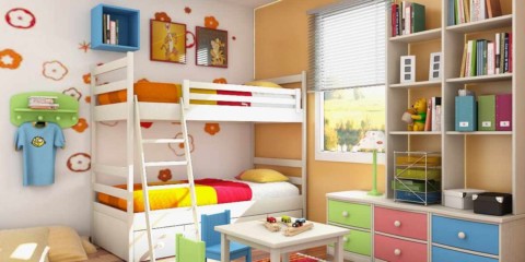 idée d'un design léger d'une chambre d'enfant photo