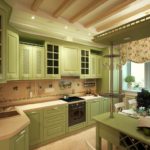 Interiorul bucătăriei în stil Provence