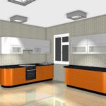 Spilgta virtuves dizaina attēla piemērs