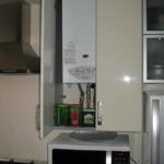 variant of a bright kitchen design with a gas boiler photo