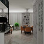 idea of ​​an unusual style of an entrance hall in a private house picture