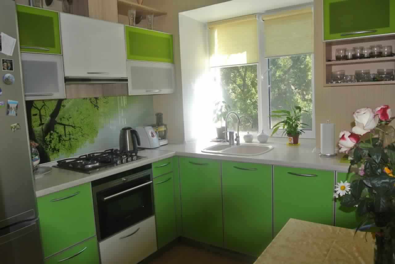 the idea of ​​a bright kitchen style