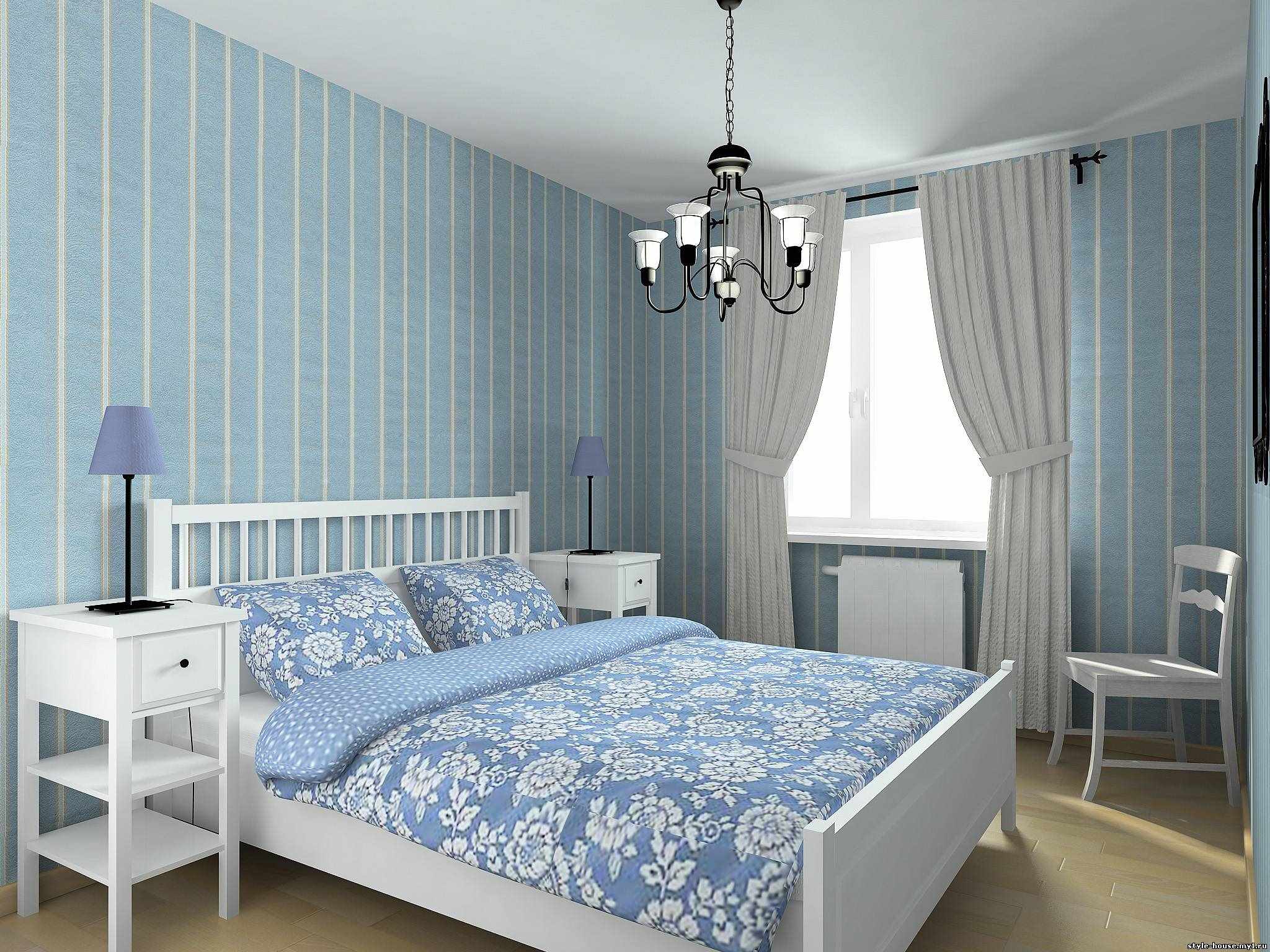 idea of ​​a bright bedroom design