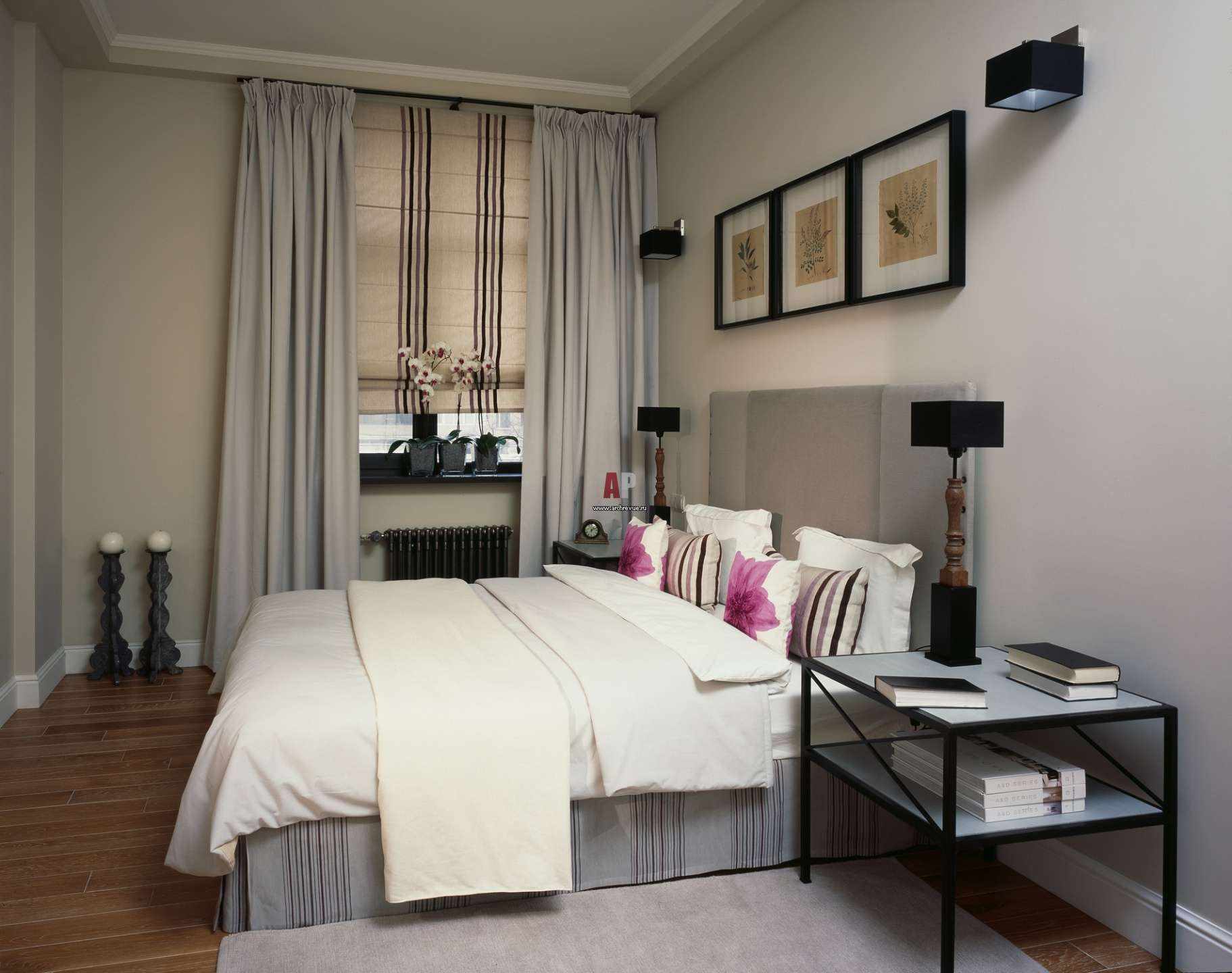 option of a beautiful bedroom interior