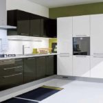 idea of ​​bright design corner kitchen photo