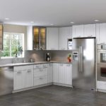 the idea of ​​a bright style corner kitchen picture