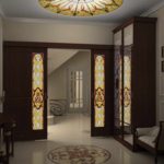 version du style lumineux du couloir d'une chambre dans une maison privée photo