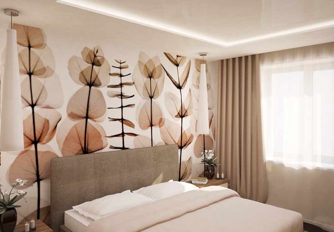 Kruşçev'de bir yatak odasının sıradışı tasarım versiyonu