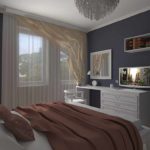 seçeneği parlak dekor yatak odası resmi