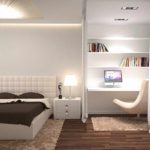 the idea of ​​a beautiful bedroom design 15 sq.m picture