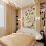 Kruşçev fotoğraf bir yatak odası parlak dekor versiyonu