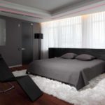 bir yatak odası resmi parlak bir stil fikri