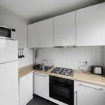 hafif tasarım mutfak oturma odası 16 metrekare resmi