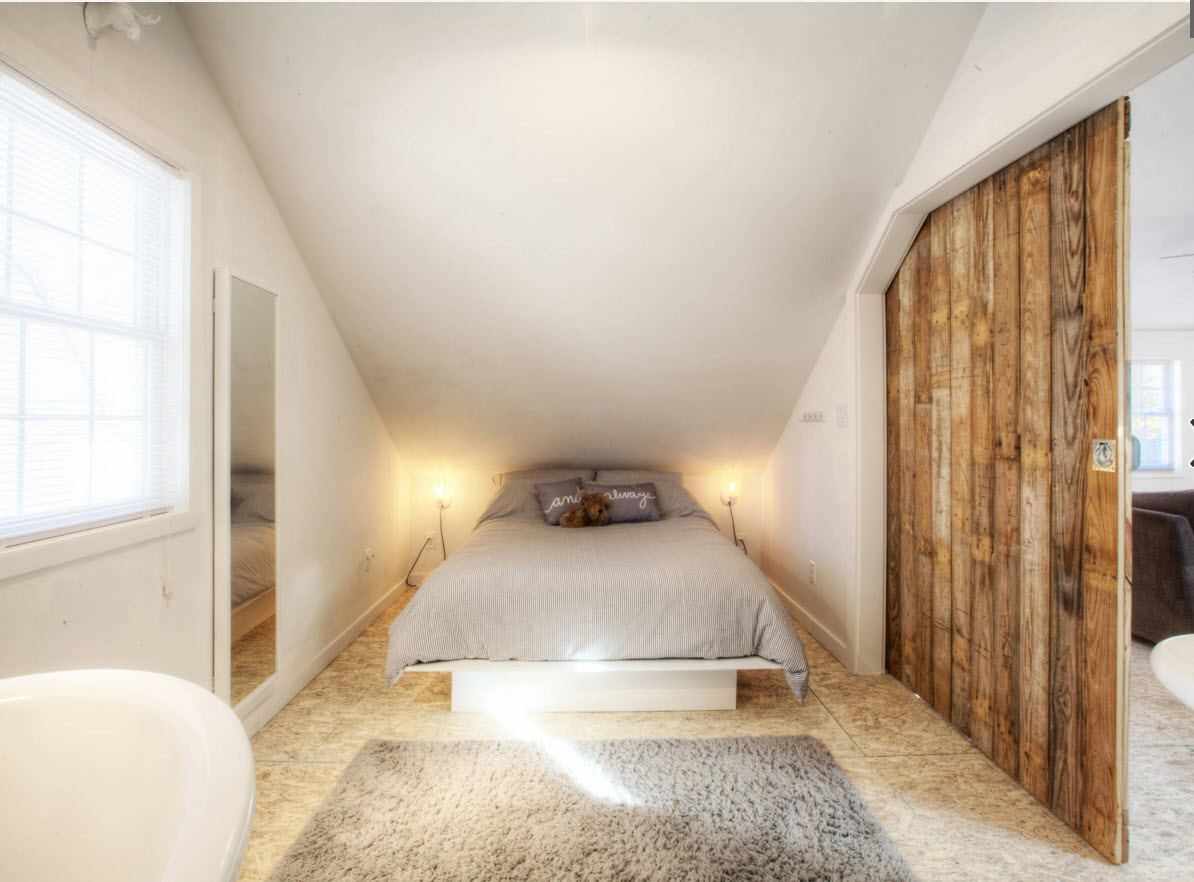 فكرة نمط غرفة النوم العلية الجميلة