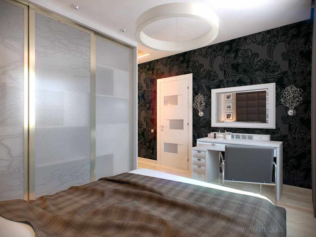 the idea of ​​a bright bedroom interior
