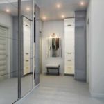The idea of ​​a bright interior hallway in a private house photo