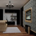 the idea of ​​an unusual design of a living room 19-20 sq.m photo