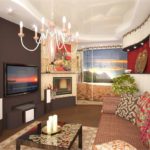 the idea of ​​a beautiful decor of a living room 16 sq.m picture