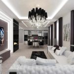 The idea of ​​a bright decor of the living room 2018 picture