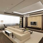 The idea of ​​a bright design of the living room 2018 photo
