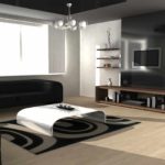 minimalizm resim tarzında bir oturma odasının hafif bir tasarımını kullanma seçeneği