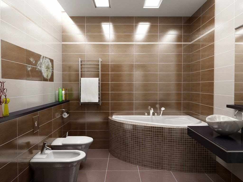 un exemple d'un style insolite de salle de bain avec baignoire d'angle