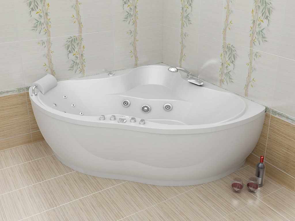 فكرة الحمام الداخلية الجميلة مع حمام الزاوية