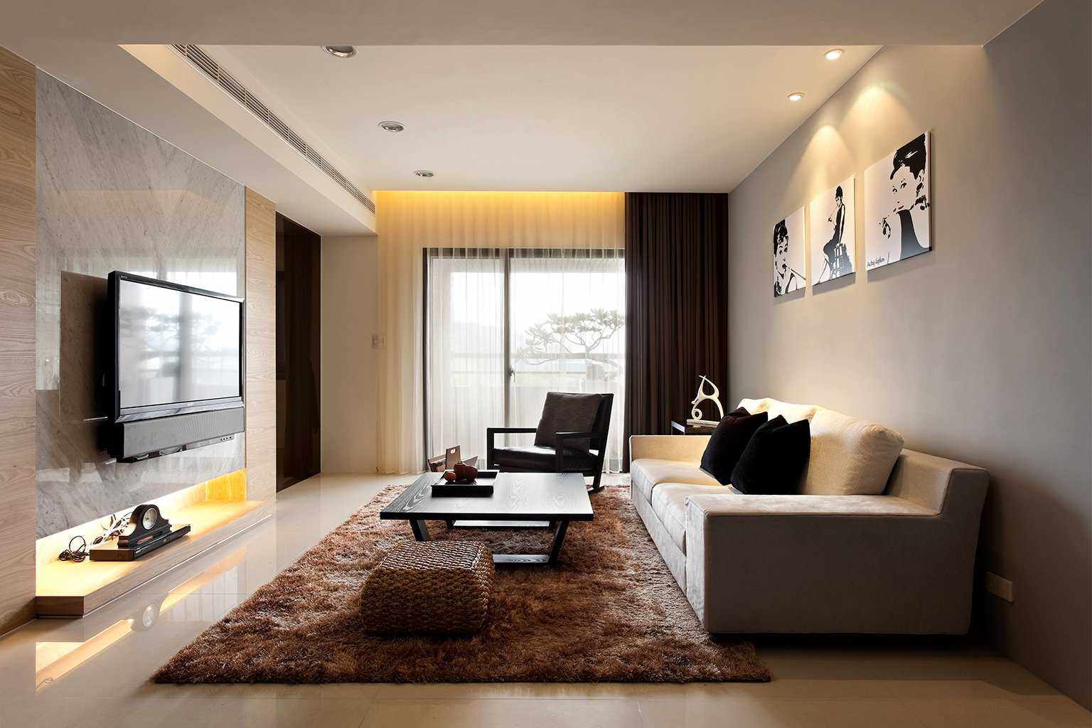 version of the beautiful style of the living room 19-20 sq.m
