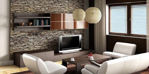 example of a beautiful decor of a living room 25 sq.m picture