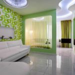 the idea of ​​a bright design of a living room 16 sq. m picture