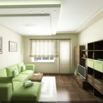 variant of the unusual interior of the living room 16 sq.m photo
