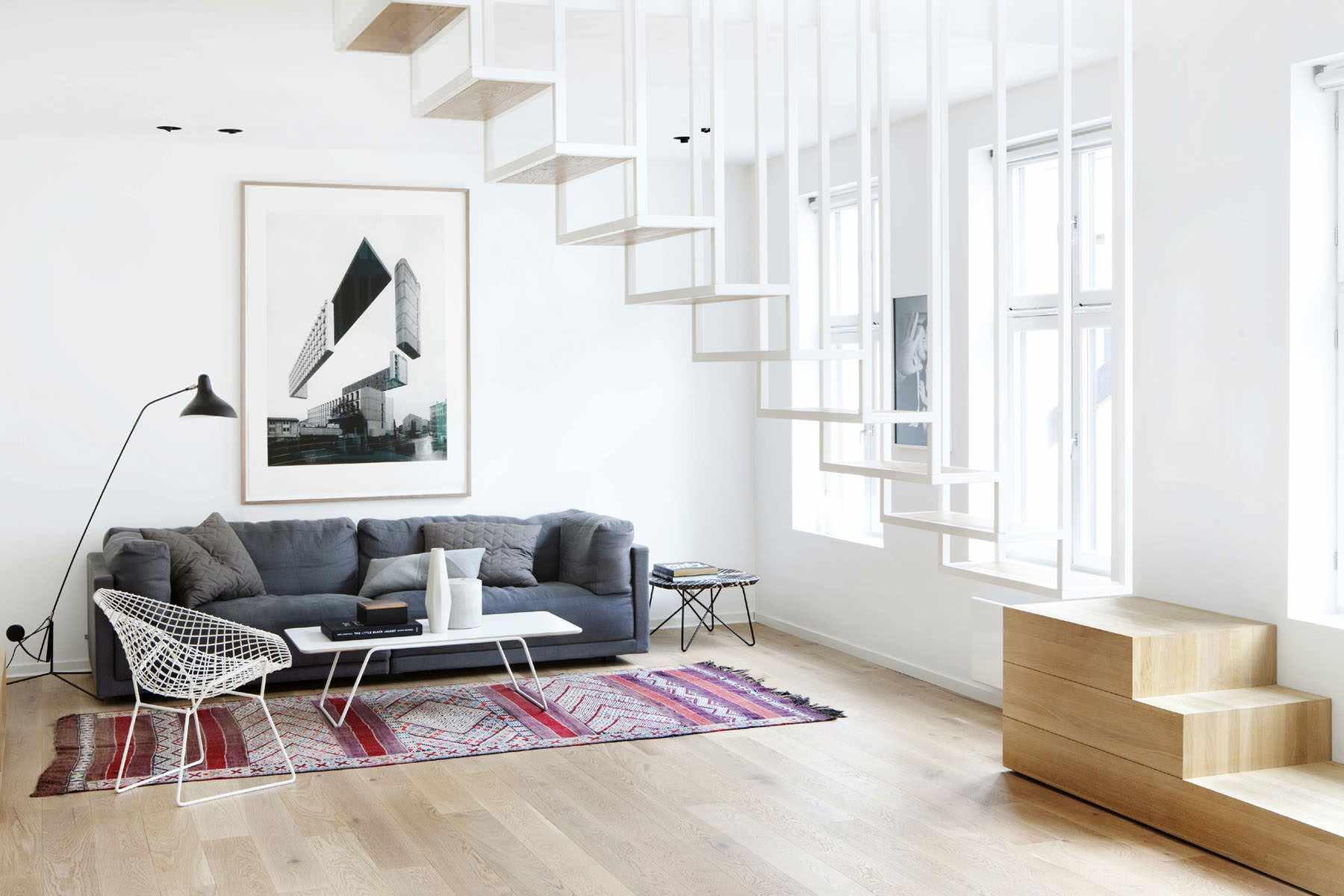 lựa chọn sử dụng nội thất đẹp của phòng khách theo phong cách tối giản