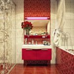 דוגמא לעיצוב קליל בחדר אמבטיה עם אריחים