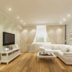 ideja par dzīvojamās istabas gaišu dizainu 16 kv.m foto