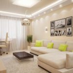 The idea of ​​an unusual design of the living room 2018 photo