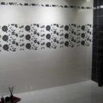 Un exemple d'un style inhabituel d'une salle de bain avec carrelage photo