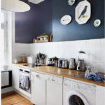 اللون الأزرق في تصميم المطبخ