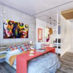 Industrial style bedroom design