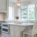 White sophisticated version of a small kitchen