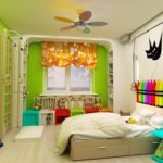 Bright interior room for a child