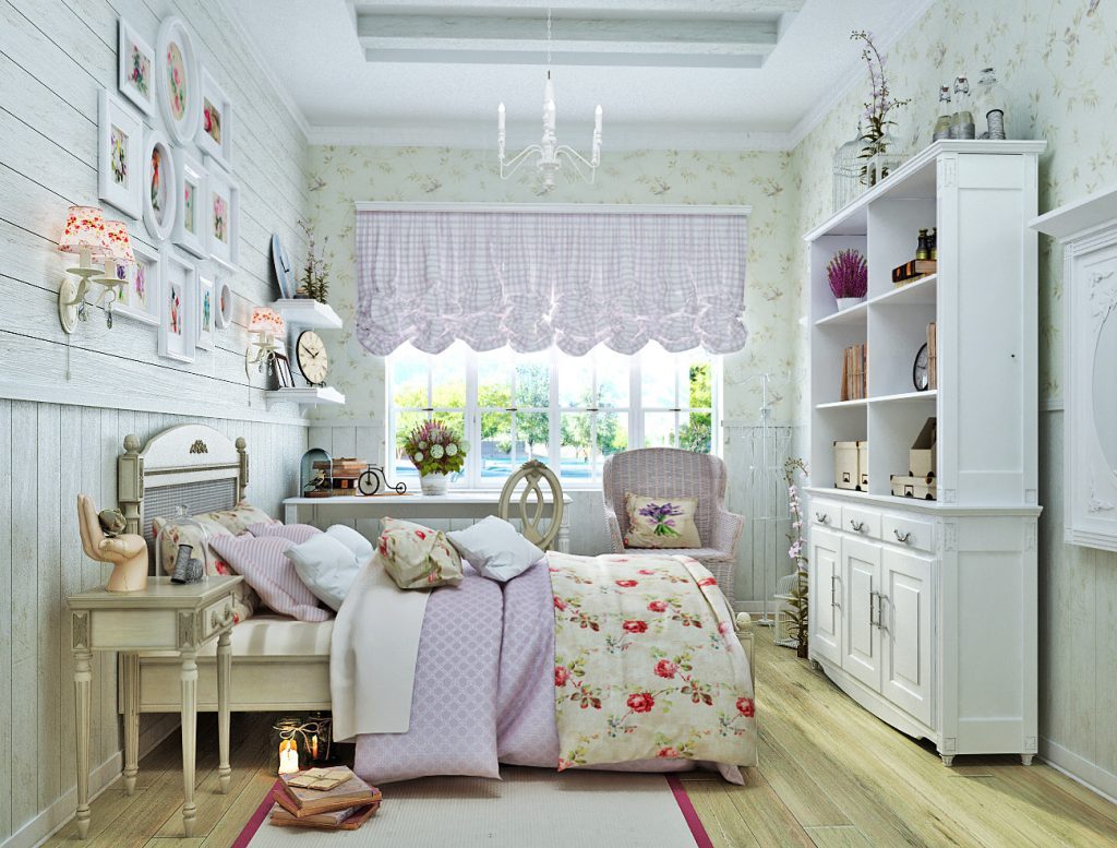 Interiorul dormitorului pentru copii în stil Provence